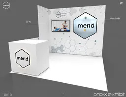 10x10 Perimeter booth design by Pro-X Exhibits